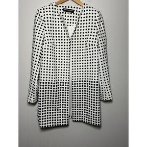 Women's Karl Lagerfeld Paris  Pok a Dot Jacket  Navy & White Size S P
